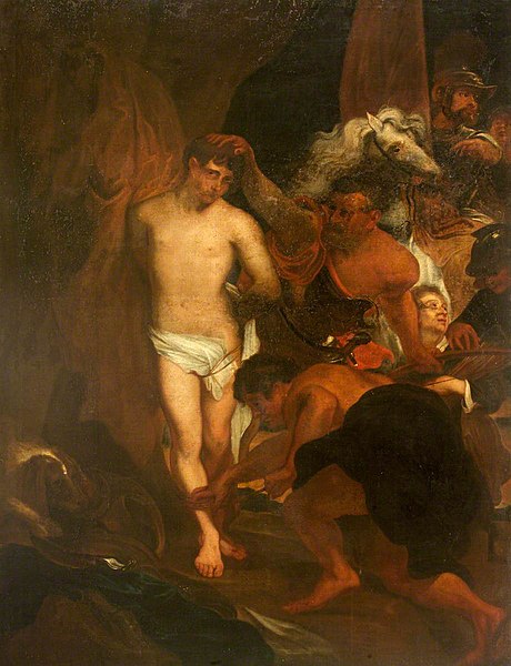 File:Isaac Seeman (d.1751) - Saint Sebastian Bound for Martyrdom (after Anthony van Dyck) - 996271 - National Trust.jpg