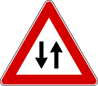 File:Italian traffic signs - doppio senso di circolazione (figura II 26).svg