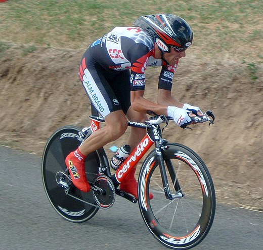 Ivan Basso tijdens de Ronde van Frankrijk 2005