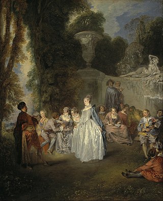 <i>Fêtes Vénitiennes</i> 1719 painting by Antoine Watteau