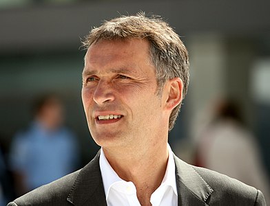 Prime Minister of Norway Jens Stoltenberg, attending the opera with Bill and Melinda Gates in 2009