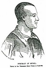 John A. Murrell, known as the "Great Western Land Pirate," ran an American gang of river pirates and highwaymen along the Mississippi River John-A.-Murrell-Portrait.jpg