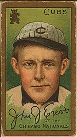Cubs second baseman Johnny Evers John J. Evers, Chicago Cubs, baseball card portrait LOC 3970980335.jpg
