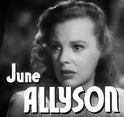 June Allyson i Den förtrollade ön (1947).
