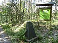 Saxon-Prussian boundary stone: Pilar No. 19 and 36 runner stones