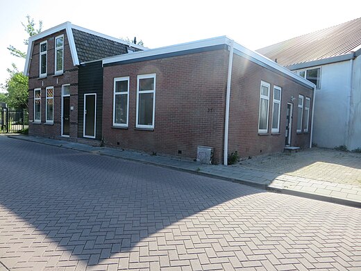 De locatie in Zaandam waar de opnamen waren van het politiebureau te Boedzand