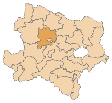 Location of the district of Krems-Land in the federal state of Lower Austria (clickable map)