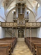 Blick zur Orgel