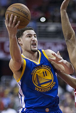 Klay Thompson returned after missing the previous two seasons due to injury. Klay Thompson (cropped).jpg