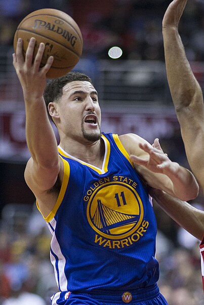 Thompson with the Golden State Warriors in 2016