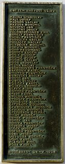Pamětní desky obětem první světové války