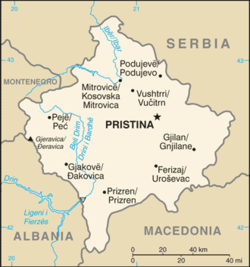 Lokasi Kosovo