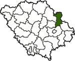 Катэлеўскі раён на мапе