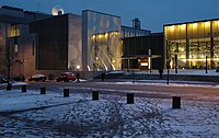 The Physicum building at Kumpula Science Campus in winter.