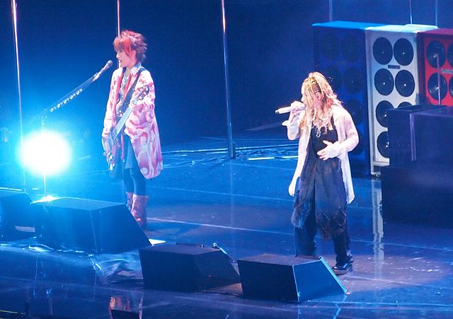 tetsuya and hyde performing at Madison Square Garden, 2012