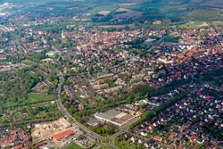 Lüdinghausen'in havadan fotoğrafı