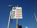 Metro Local bus stop in Downtown Los Angeles
