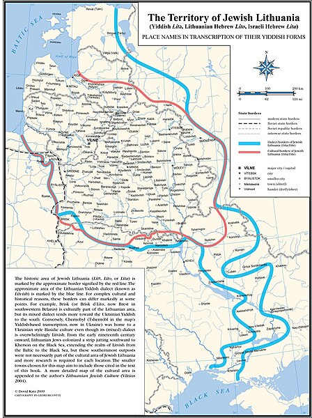 An Atlas of Northeastern Yiddish, by Dovid Katz. Cartography by Giedre Beconyte.