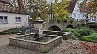 Lamm Brunnen in Unterweissach