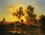 Landscape at dusk (1848)