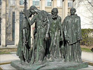Auguste Rodin, Les Bourgeois de Calais ([Los burgueses de Calais] 1889), París, museo Rodin