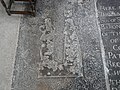 Ledger stone in the chancel of the Church of All Saints, Chingford. [57]