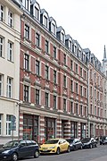 Group of tenement houses in closed development (Alte Strasse 23 and Weißenfelser Strasse 9, 11), formerly with a post office