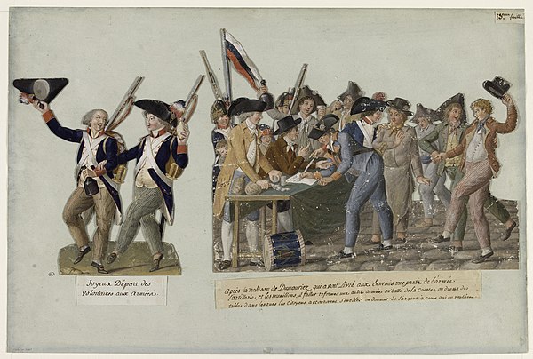Levée en masse in 1793, by Lesueur