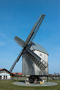 Post mill Lindennaundorf (post mill with technical equipment)