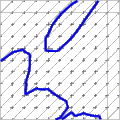 Linear interpolant of contour