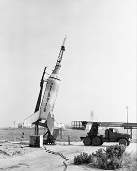 マーキュリー宇宙船を搭載したリトル・ジョー1号。 1959年8月