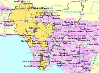 Greater Los Angeles Large urban area centered around the city of Los Angeles in California, United States