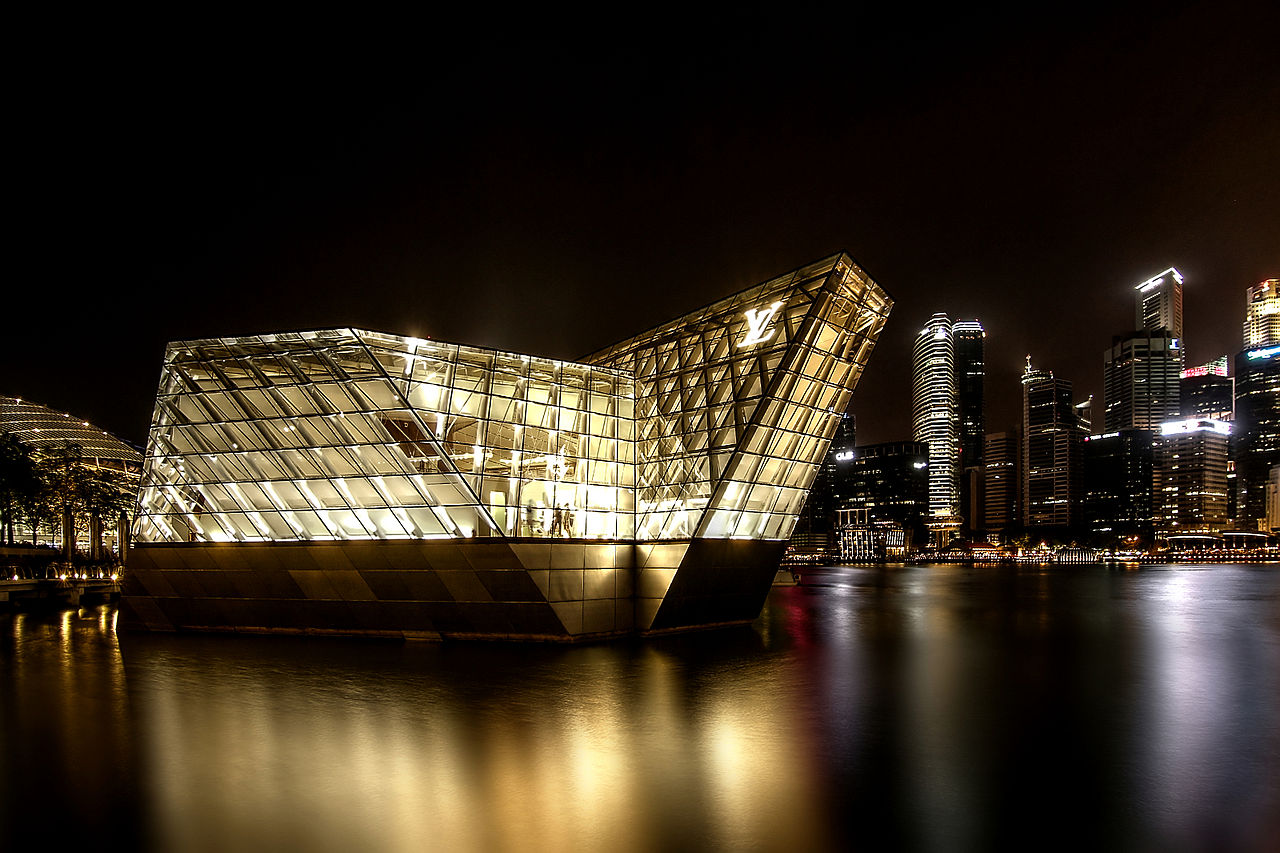 louis #vuitton #singapore #marinabay Poster by Mark Weldon