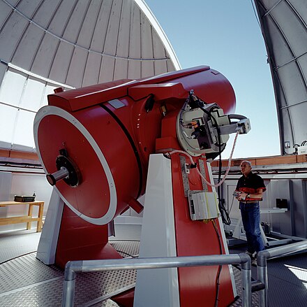 A 1.2-meter (47 in) reflecting telescope