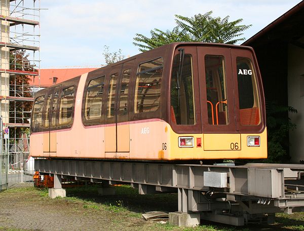 M-Bahn train 06 at the Nuremberg Transport Museum