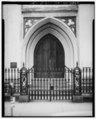MAIN ENTRY, WEST (FRONT) ELEVATION - French Protestant Huguenot Church, 136 Church Street, Charleston, Charleston County, SC HABS SC,10-CHAR,71-5.tif