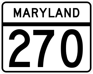 <span class="mw-page-title-main">Maryland Route 270</span> State highway in Maryland, United States