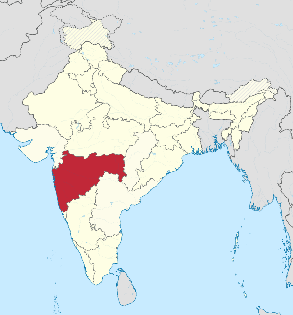 Maharashtra in India (disputed hatched).svg