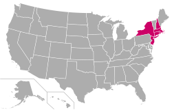 Map - College Hockey - ECAC Hockey states.svg