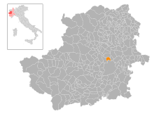 Localisation de Borgaro Torinese