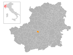 Locatie van Valgioie in Turijn (TO)