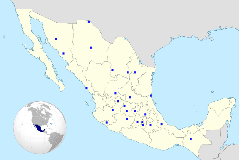 File:Map ITESM campuses by city.svg