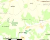Buxières-sur-Arce所在地圖 ê uī-tì