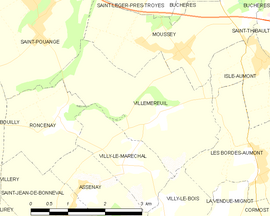 Mapa obce Villemereuil