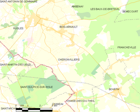 Poziția localității Chéronvilliers