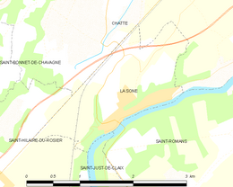 La Sône - Localizazion