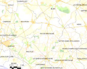Poziția localității Fay-de-Bretagne