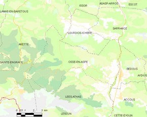 Poziția localității Osse-en-Aspe