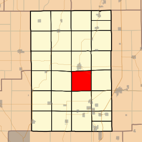 Locatie van Brushy Mound Township