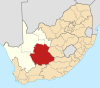 Map of South Africa with Pixley ka Seme highlighted (2016).svg